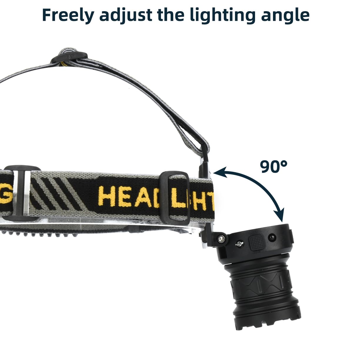 LED Einstellbare Wiederaufladbare Stirnlampe, Super Hell 6 Gang Wasserdicht, Maximale Reichweite 810+ Meter USB Wiederaufladbare Zoom Stirnlampe für Outdoor Camping, Wandern, Nacht Radfahren,