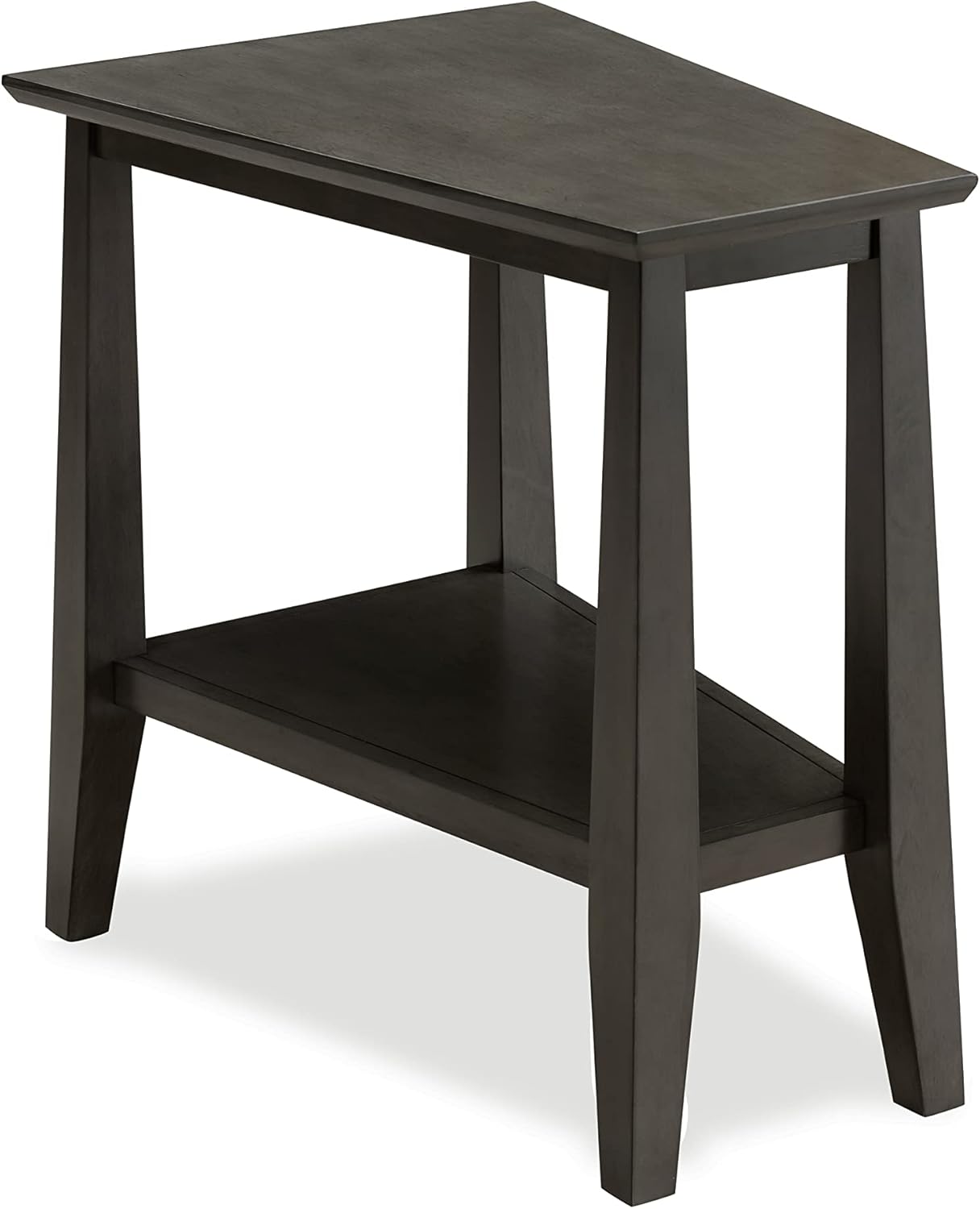Leick Home 10402GR Delton Recliner Wedge Side Table with