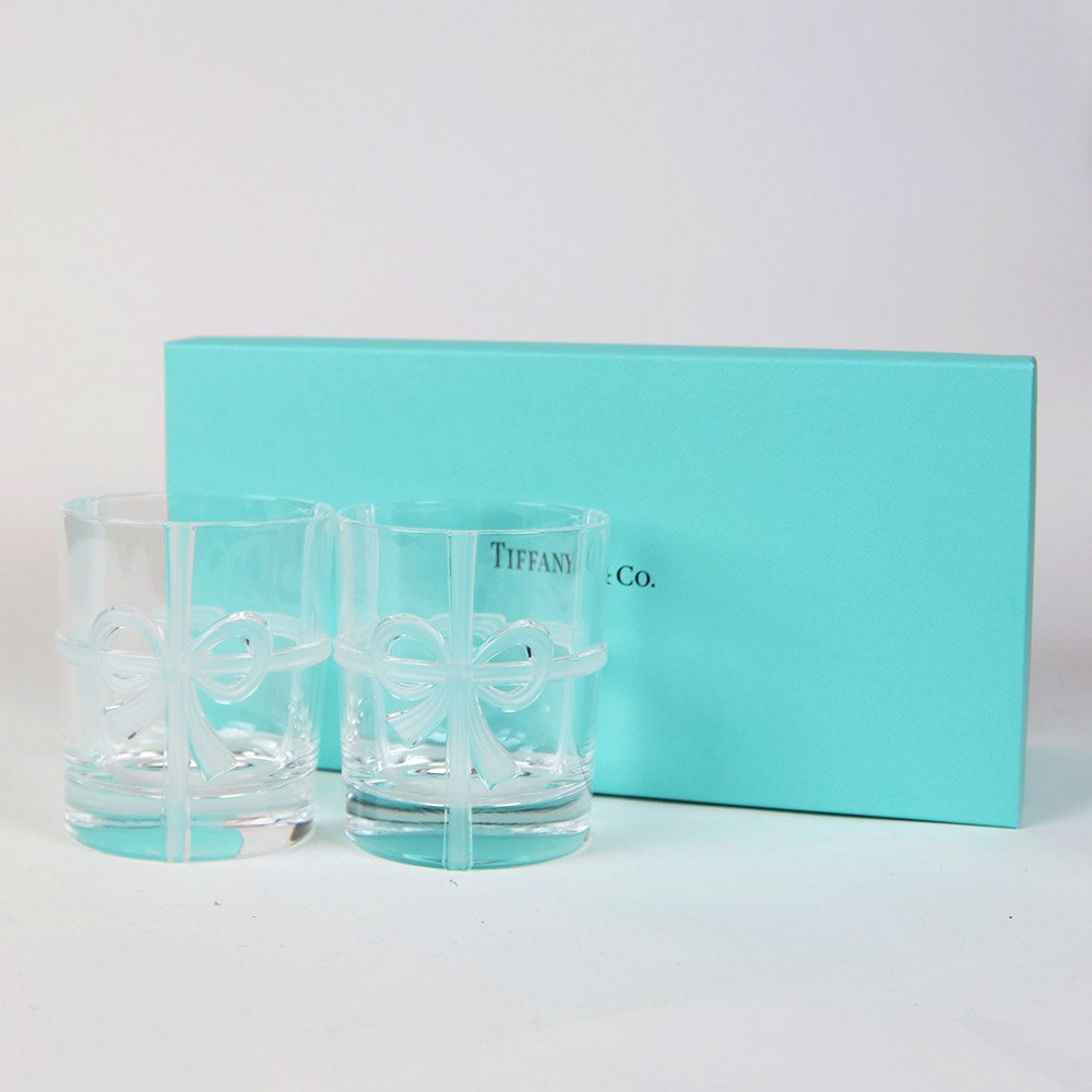 Amazon.co.jp: ティファニー TIFFANY&Co ボウ グラス セット コップ 