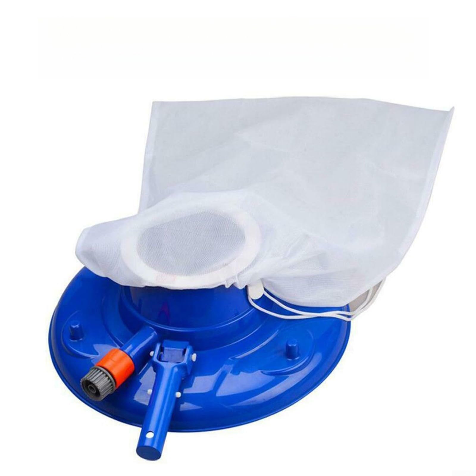 Venturi - Pulitore per piscina per foglie e sporcizia, con attacco per tubo da giardino, sacchetto filtro e spazzole inclusi, per vinile e cemento, 42 x 39 cm