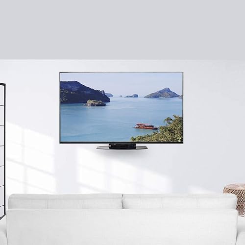 Miniatura 8 de VIVO Bajo encima VESA - Soporte de pared para montaje en pared con inclinación, reproductor de DVD, caja de cable, estéreo y estante de