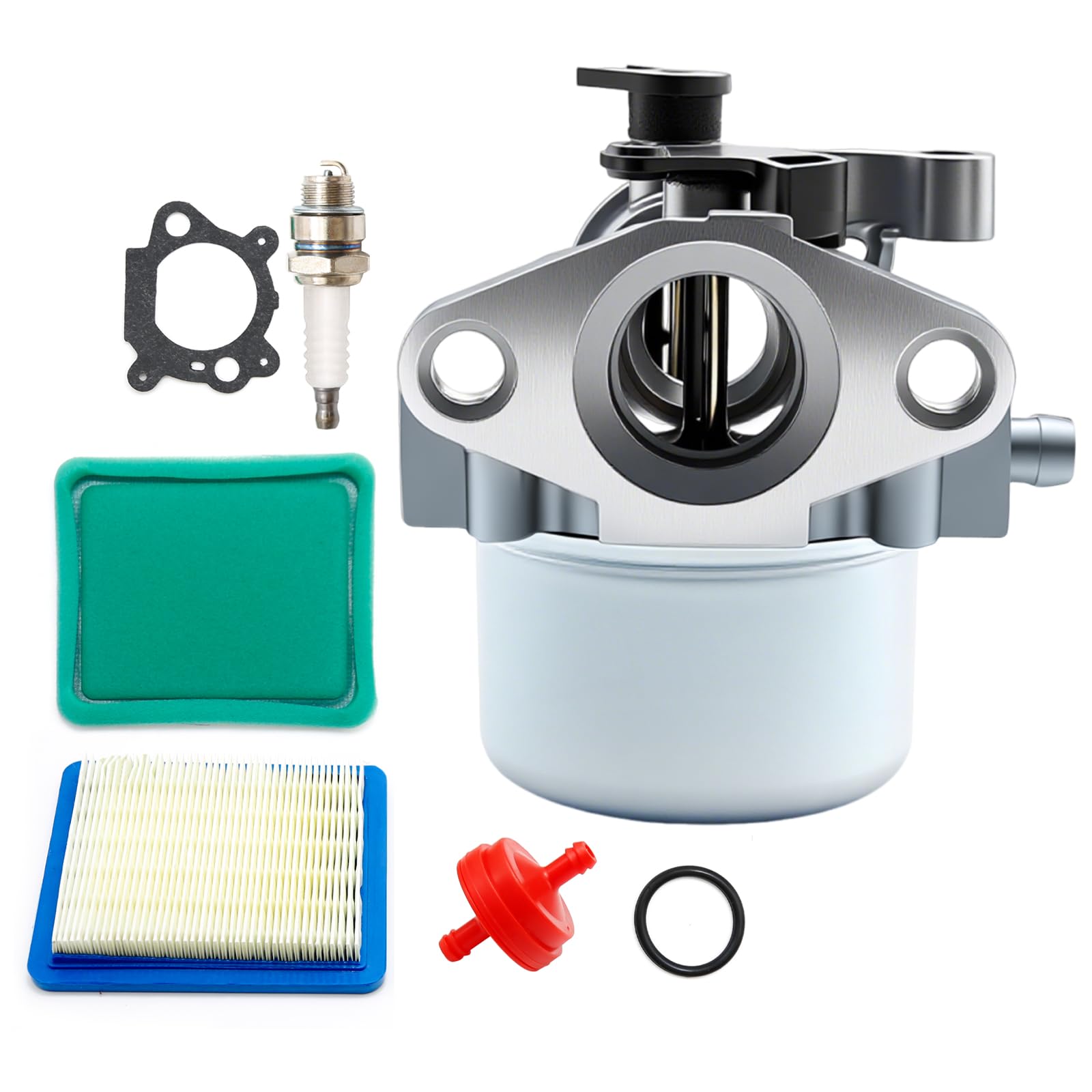 Hoypeyfiy Vergaser-Luftfilter Tune Up Kit Ersatz für 675 675ex 725ex Serie Motor 799866 790845 491588S 799871 796707 794304 Craftsman 190CC Rasenmäher