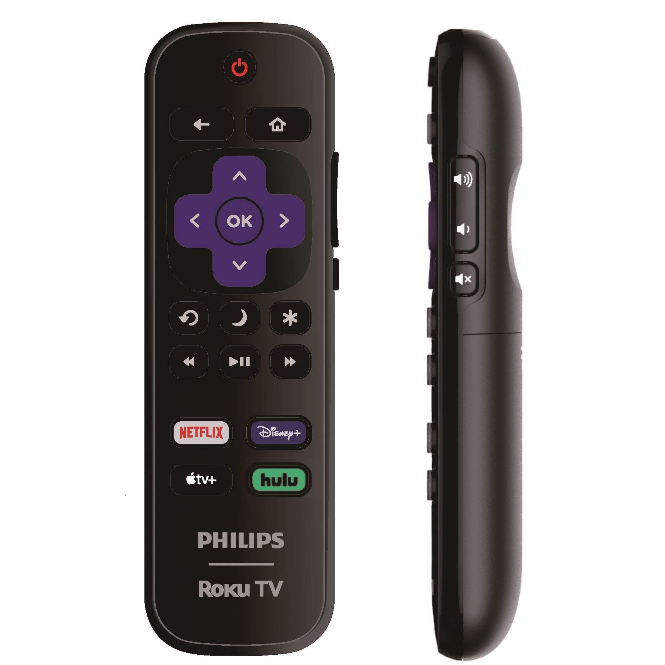 OEM Replacement Remote Control Compatible with All Philips Roku TV Smart TVs【Only Works with Philips Roku TV, Not for Roku Stick and Roku Box】 (