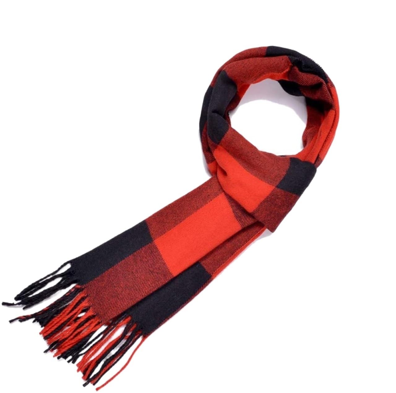 Chal Bufanda De Invierno Bufanda De Invierno Chales Suaves Bufandas Cuadros Cuadros Flecos Cálidos Hombre Unisex