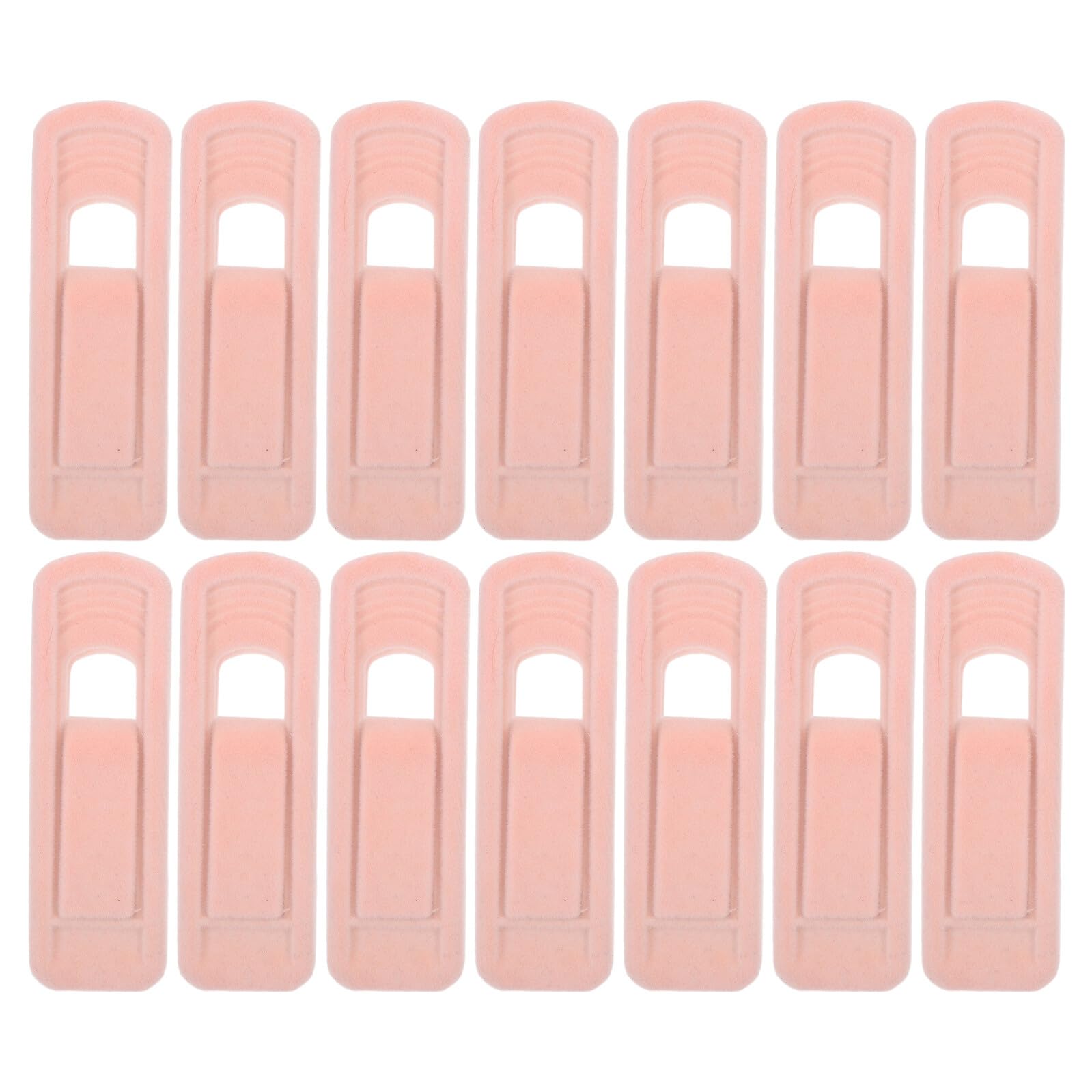 Amosfun Pinzas para Ropa de Terciopelo Antideslizantes de Plástico Rosa, 50 Unidades, Clips para Tendedero Resistentes al Viento, Secado Interior y Exterior, Cuidado para Prendas