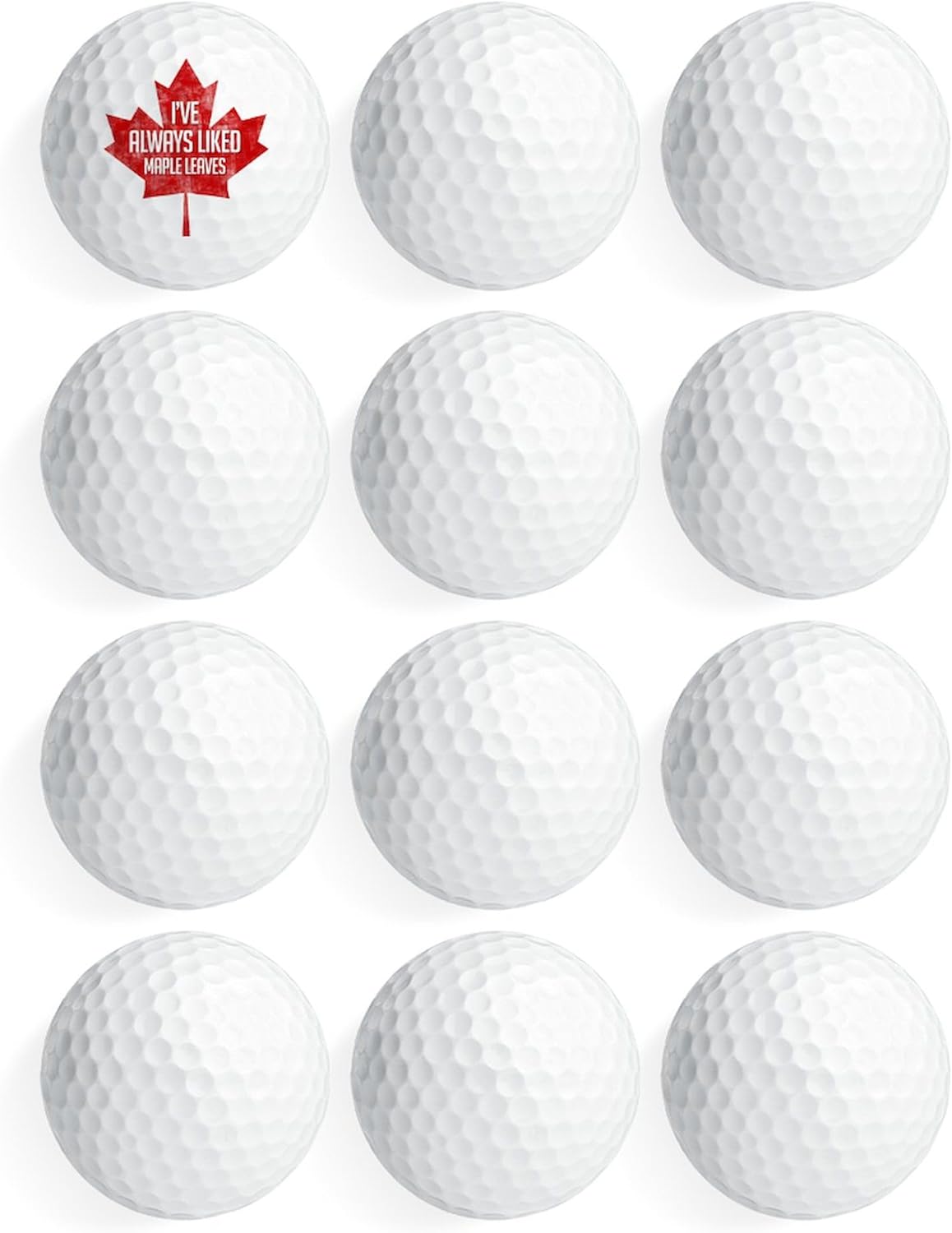 CafePress I've Always Liked Maple Leav Novelty Golf Balls (Pk of 12)