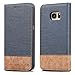 Galaxy S7 Edge Case,WenBelle [Blazers Series] Stand Feature,Double Layer Shock Absorbing Premium Soft PU Color matching Leather Wallet Cover Flip Cases For Samsung Galaxy S7 Edge (Blue)