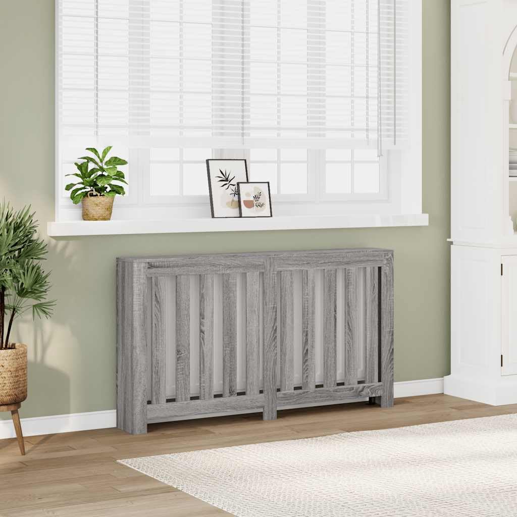 vidaXL Radiator Cover, Heater Cover for Living Room Hallway Slat Cabinet for Decorative Heater Shelf, Radiator Shelf - Image 2