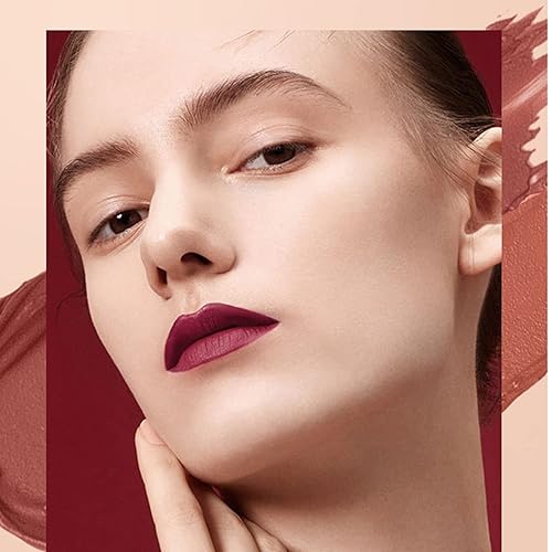 Miniatura 5 de Melemando Kit de 2 lápices labiales líquidos mate y delineador de labios, kit de maquillaje de labios en un solo paso, impermeable, de larga