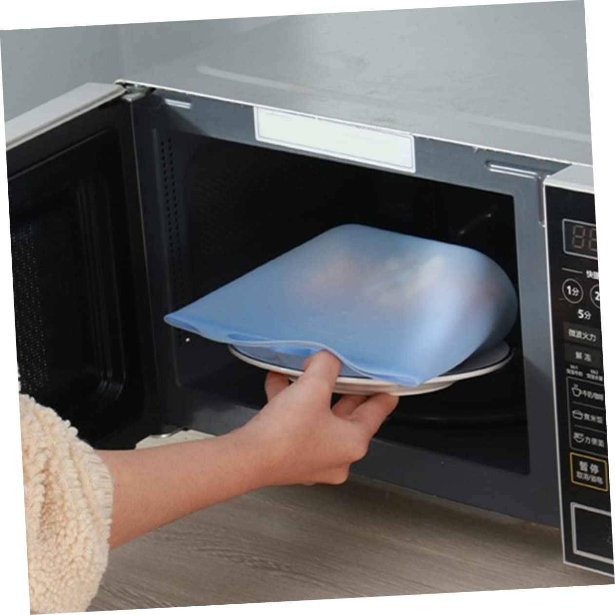 4 Bolsas De Silicona Para Almacenar 1000ml Para Refrigerador y Congelador Reutilizables Herméticas