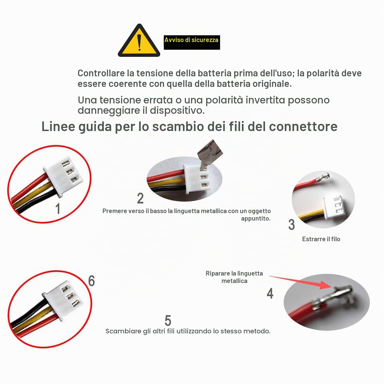 Batteria ricaricabile agli ioni di litio da 3,7 V 2600 mAh 9,62 Wh con spina XH2,54/2p per amplificatore vocale compatibile con batteria di ricambio Croove B0143KH9KG