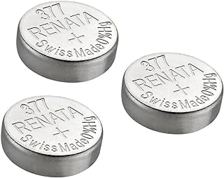 Renata Watch Battery Swiss Made Renata 377 or SR626SW OR AG4 1.5V (3 Batteries, 377 or SR 626 SW)