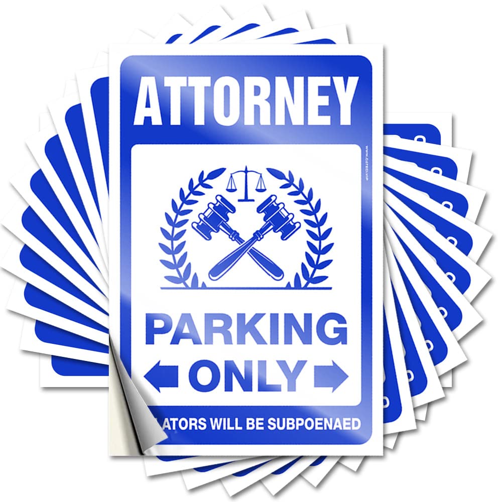 Guys, Decals Surfing Haves Attorney Parking Only | Fuzzy Waterproof Vinyl Stickers(12X18CM)