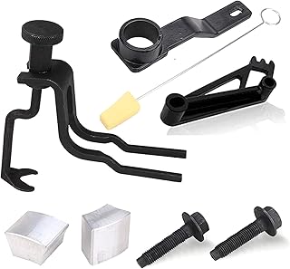 Engine Repair Tools Kit Compatible with Ford 4.6L/5.4L/6.8L 3V Valve Spring Compressor, Crankshaft Positioning Tool, Cam Phaser Holding Tool, Timing Chain Locking Wedge Tool, Crankshaft Pulley Bolt
