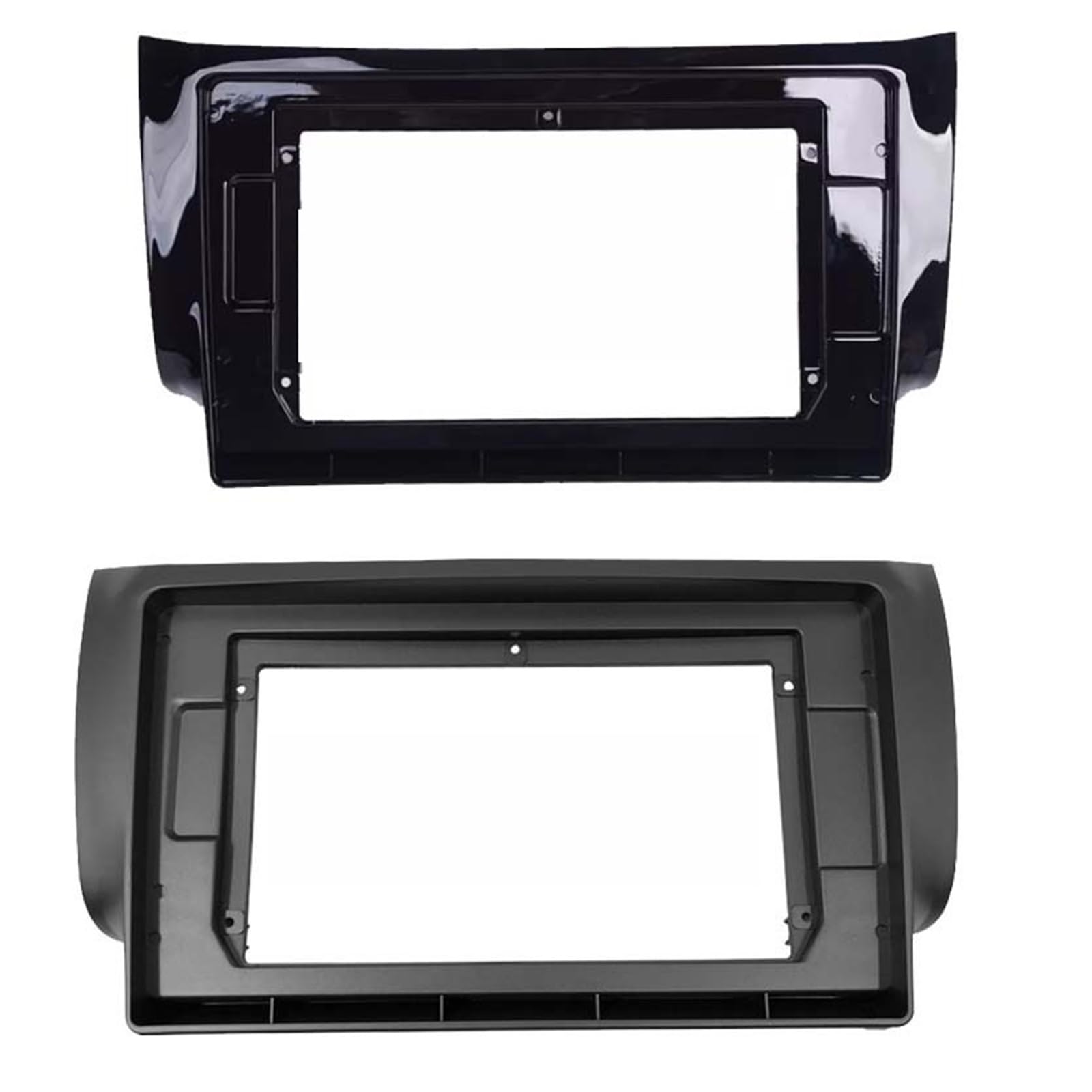 zaślepki radia Pasuje do Nissan Sentra Sylphy 2012-2019 Panel stereo instalacja deski rozdzielczej zestaw przycinania ramka DVD Bezel wykończeniowa radia samochodowego(Frame-BLACK-UV)