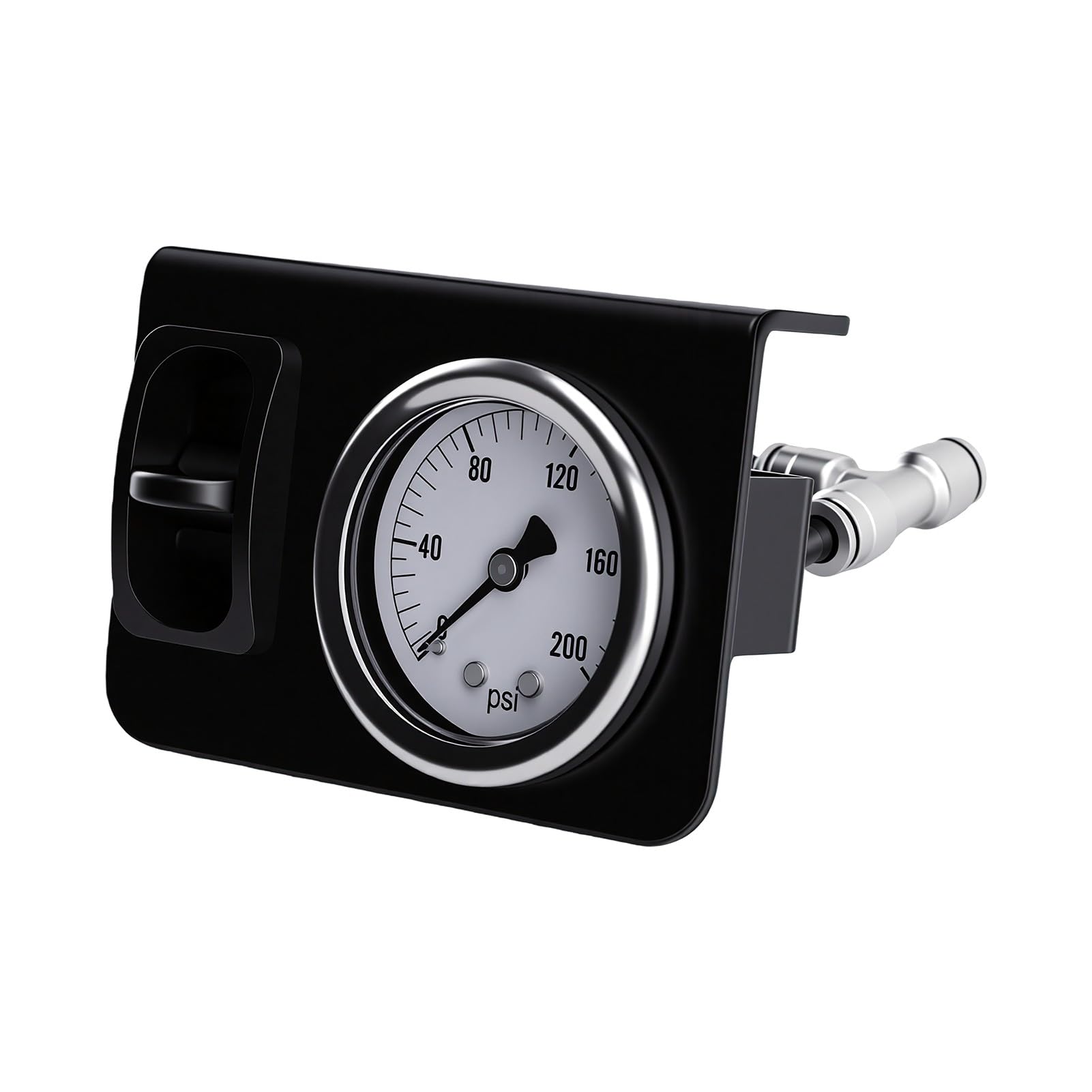 Yctze Single Air Gauge Control Kit, 1/4 Zoll Schnellkupplung, 200PSI, für Druckluftmessgeräte