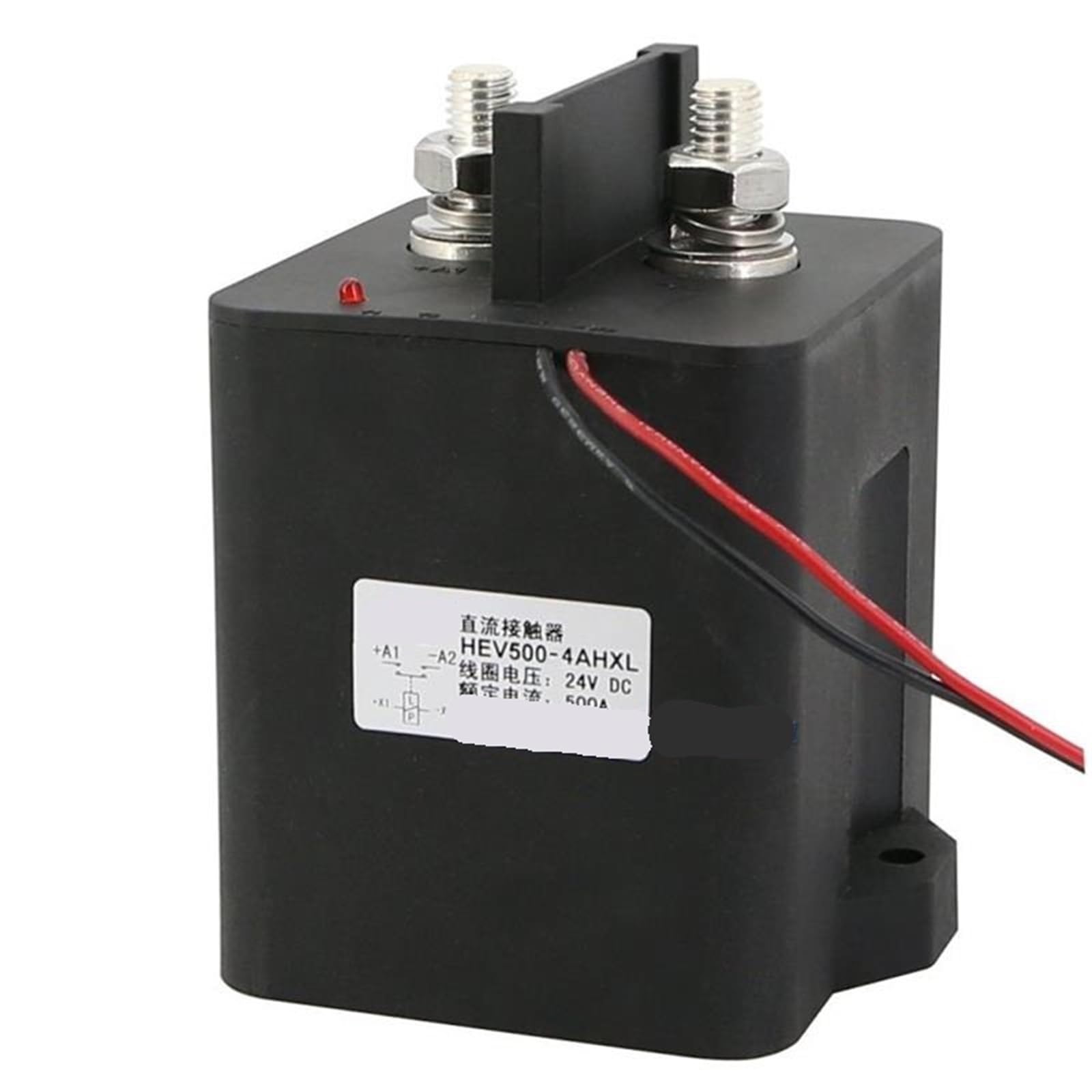 Wqgqpxob Coli Voltage 24Vdc High Voltage 450V 500A Dc Contactor Power Relay Hev500-4Ahxl For Vehicle Photovoltaic Car Ships Battery Charging(Coli Voltage 24Vdc)