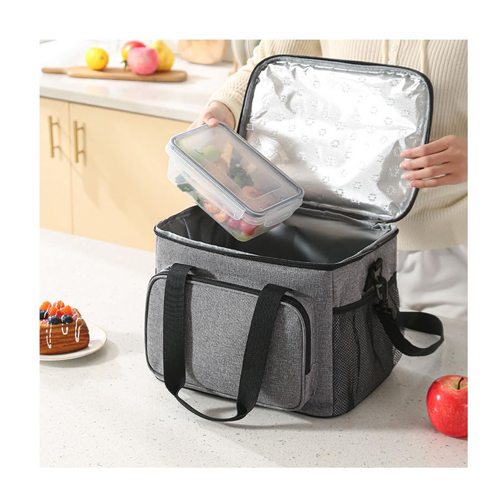 Bolsa isotérmica, 1 unidad, bolsa térmica para pícnic, bolsa de almuerzo, bolsa térmica para el almuerzo, bolsa de almuerzo, bolsa de picnic, bolsa de almuerzo, bolsa de la compra, bolsa térmica para