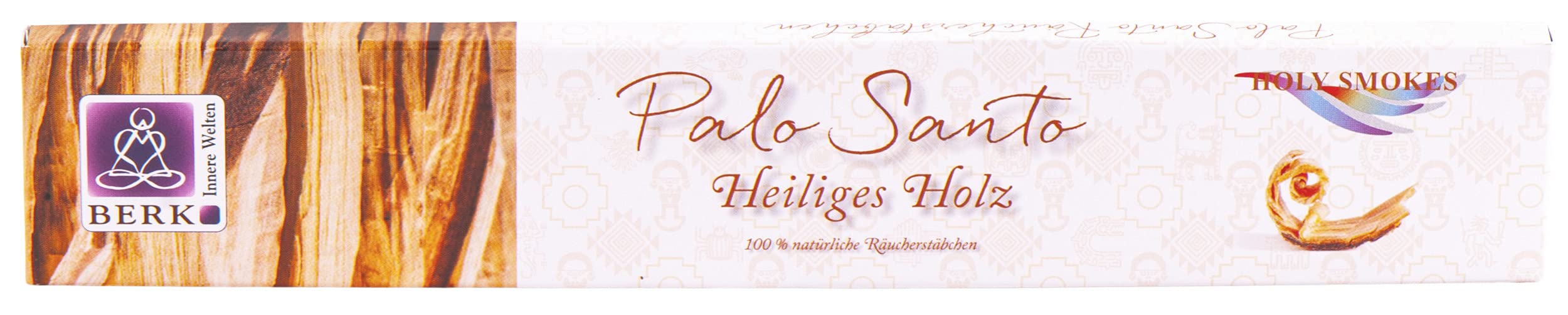 Incienso de Palo Santo Holy Smokes Berk Natural Incense con varilla de bambú para fumar, meditación, yoga, ritual, ambientador, juego de 12 unidades