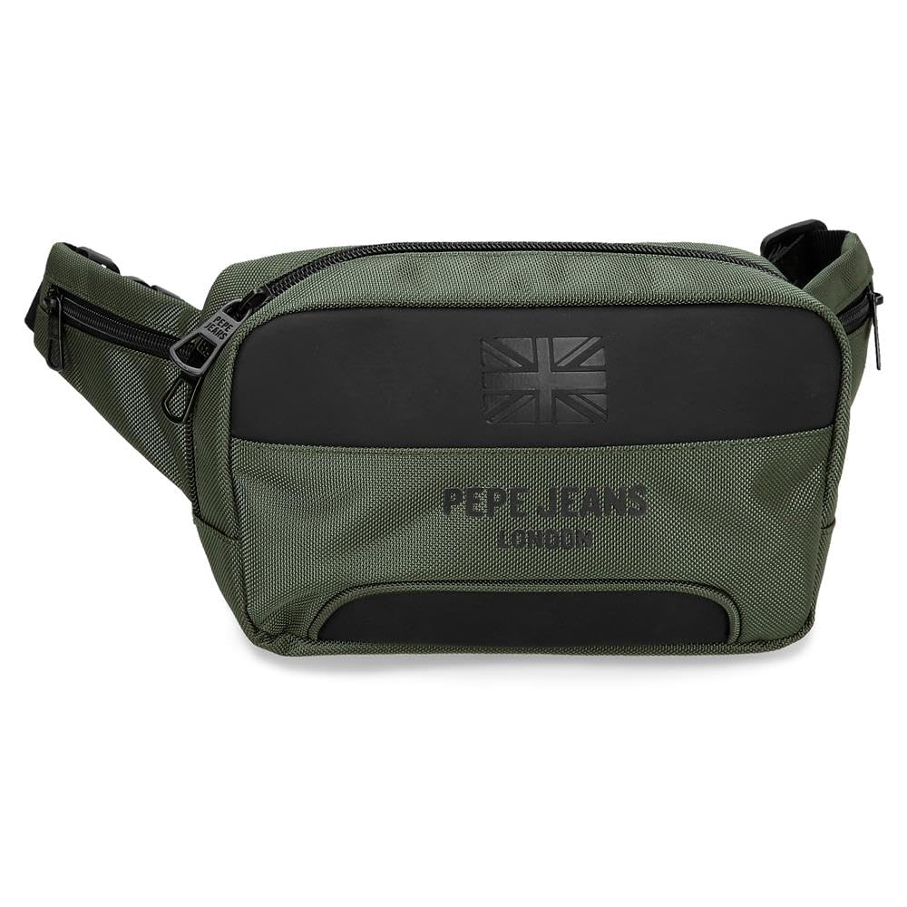 Pepe Jeans Bromley 24 Light Green Waist Bag 21x12.5x5 cm Polyester by Joumma Bags