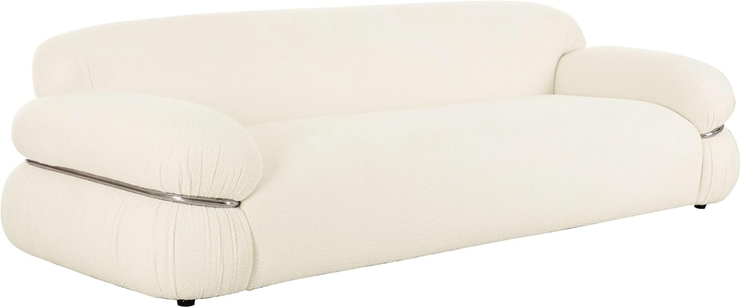 Tov Furniture Leyla Cream Boucle Sofa