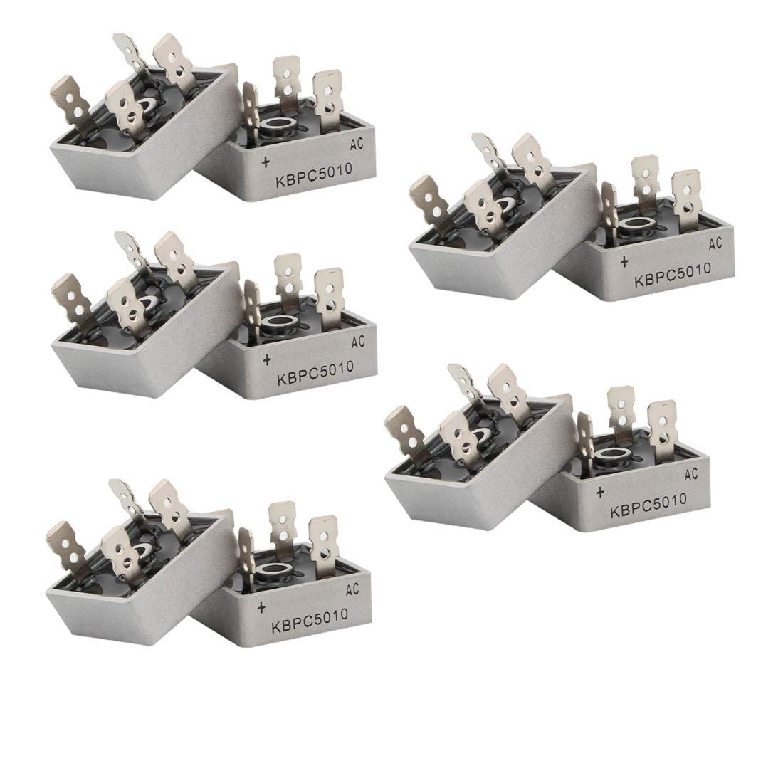 Hailege 10 szt. KBPC5010 Dioda Bridge Rectifier Dioda 50 A 1000 V KBPC 5010 Power Rectifier Dioda Electronic Components