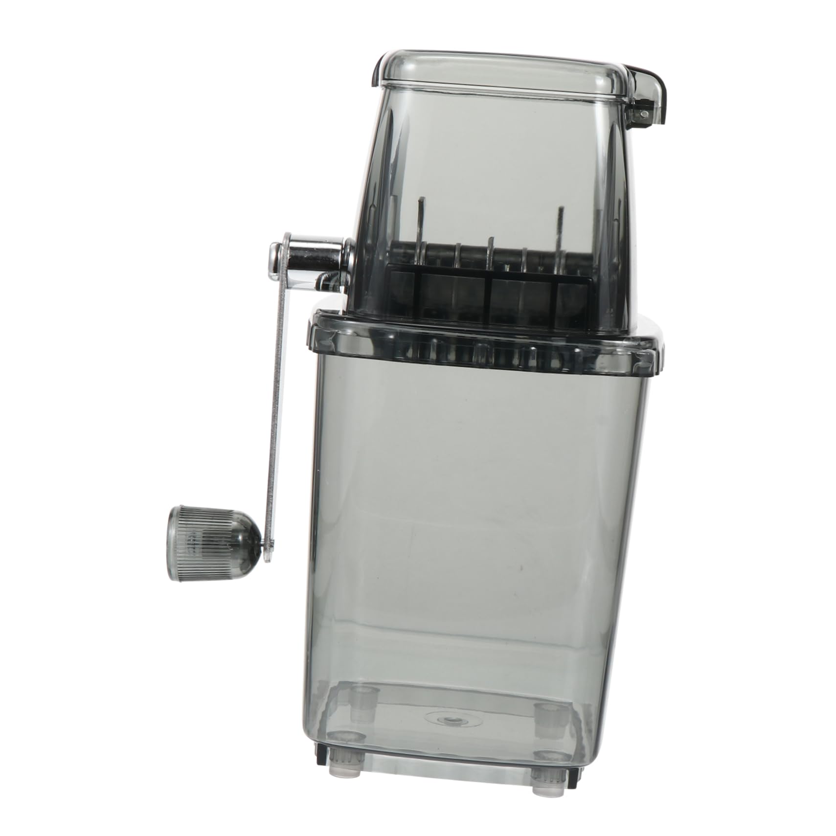 EXCEART Tritaghiaccio Manuale a Manovella 2l Coperchio Trasparente Utensile da Cucina per Ghiaccio Sfuso e Shaved Ice