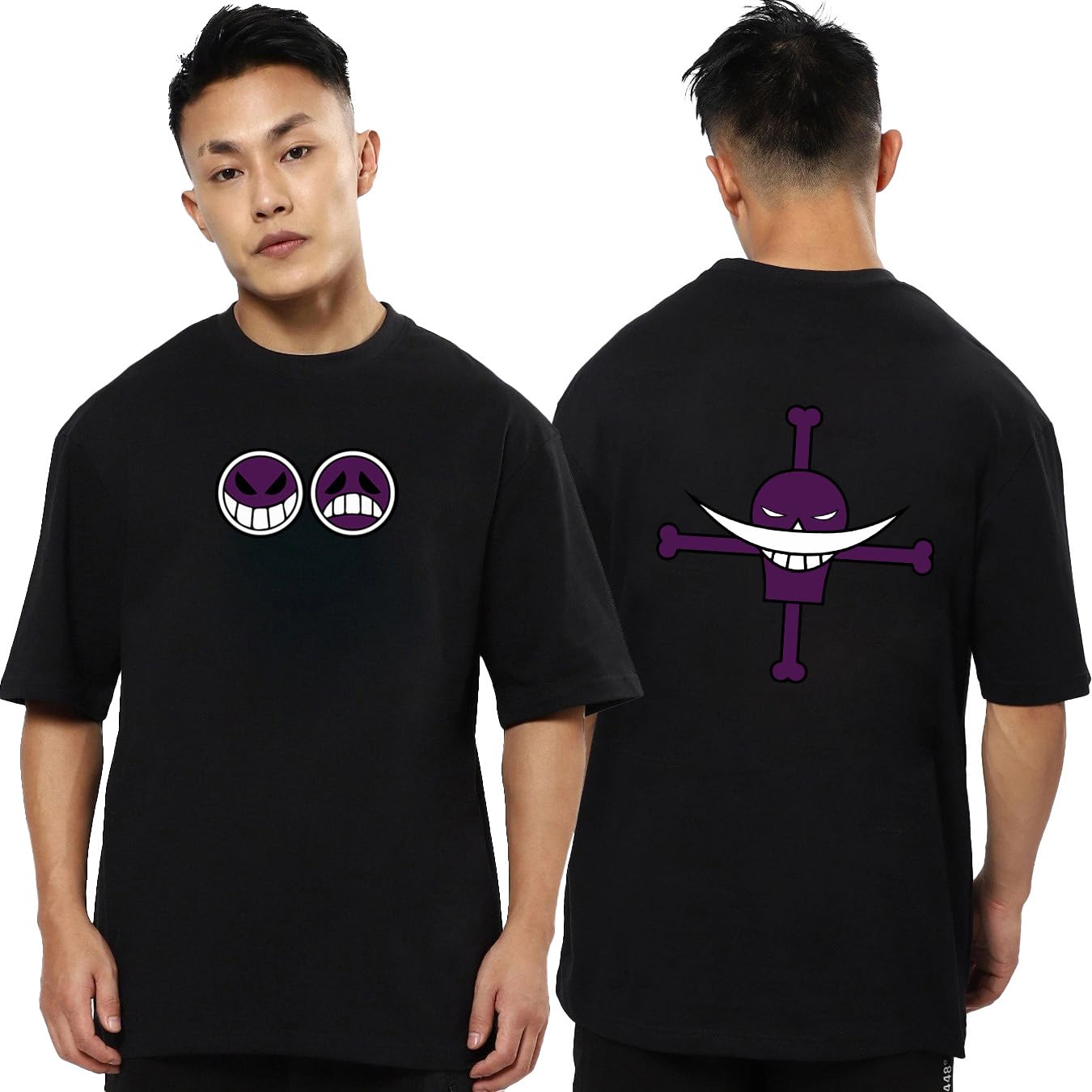 ArtoryMens Oversized Anime Printed Half Sleeve Branded Cotton T-Shirt for Mens || Back Printed t Shirts for Men || Oversized t Shirts for Men