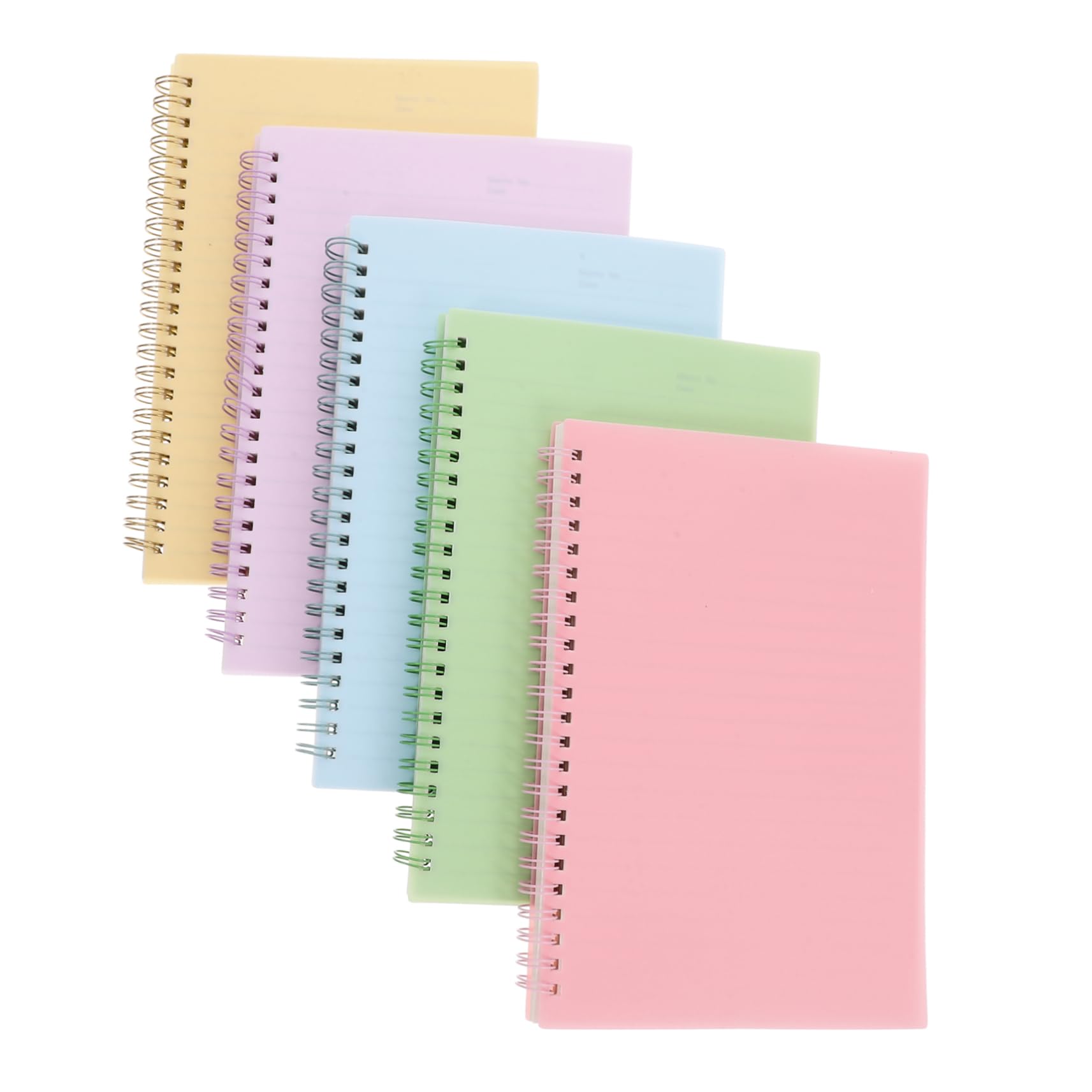 SHINEOFI 5pièces Cahiers à Spirale Avec Pages Lignées De Notepads Pour Et Bureau Et Pour De Notes Journaling