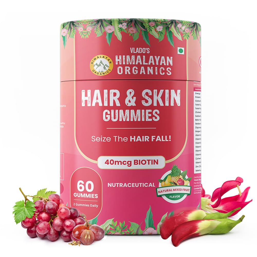 Vlado’s Himalayan Organics Biotin - Hair & Skin Gummies For Men and Women - 60 Gummies (B0C9DX65RC) Amazon Price History, Amazon Price Tracker
