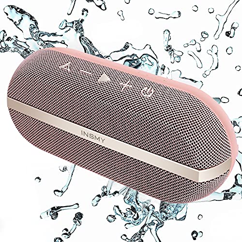INSMY Portable Bluetooth Speakers, IPX7 Waterproof Floating 20W Wireless Speaker ...