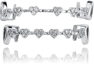 TOPGRILLZ Heart Vampire Teeth Grillz for Women