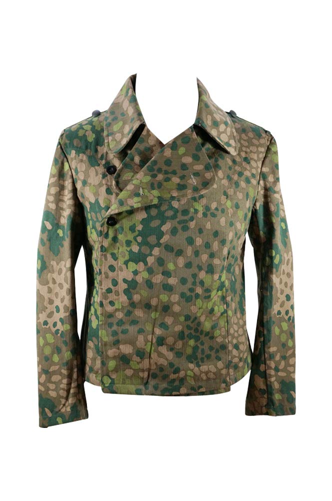 Militaryharbor Men's Multicolor Ww2 Wwii German Elite Dot 44 Camo Panzer Wrap/Jacket-M