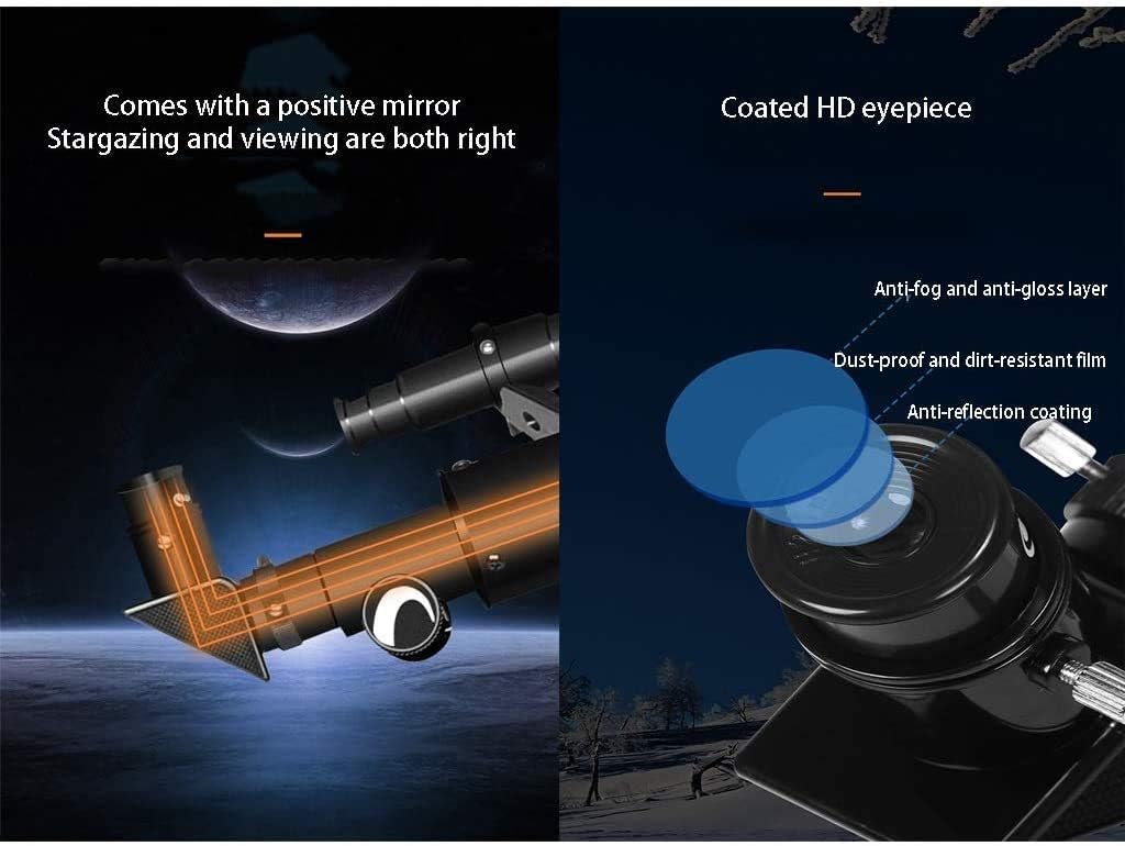 Telescope Ultra Hd, Monocular, 50mm Travel Astronomy, Portable Lightweight Refractor - Coated High-Definition Eyepiece for Beginners, and Adult