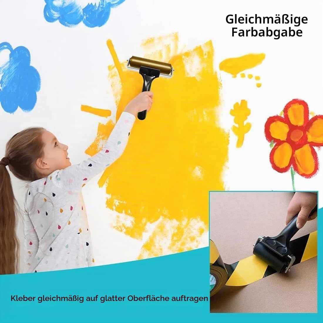 Brayer Roller Druckherstellung, Gummipresswalze, 10,2 cm, Diamant-Malrolle für Bastelprojekte, Tinte und Stempelwerkzeuge, Kartenmalerei