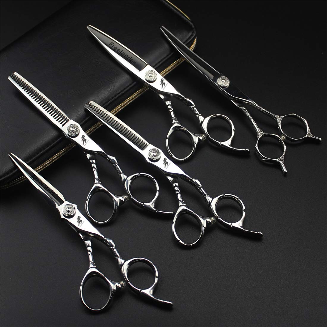 Kit De Ciseaux De Coiffure, Kit De Cisailles De Coupe De Cheveux Professionnels pour, Ciseaux De Cheveux Professionnels Et Barbiers Ou Usage Domestique, Lumière Et Nette