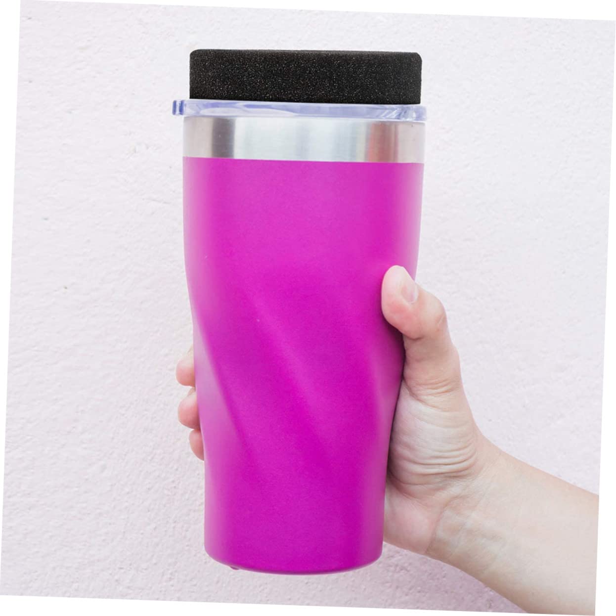 Parliky 8er Set Tassenwenderschwämme - Elastische Schwarzschwämme Für Gläser & Tassen