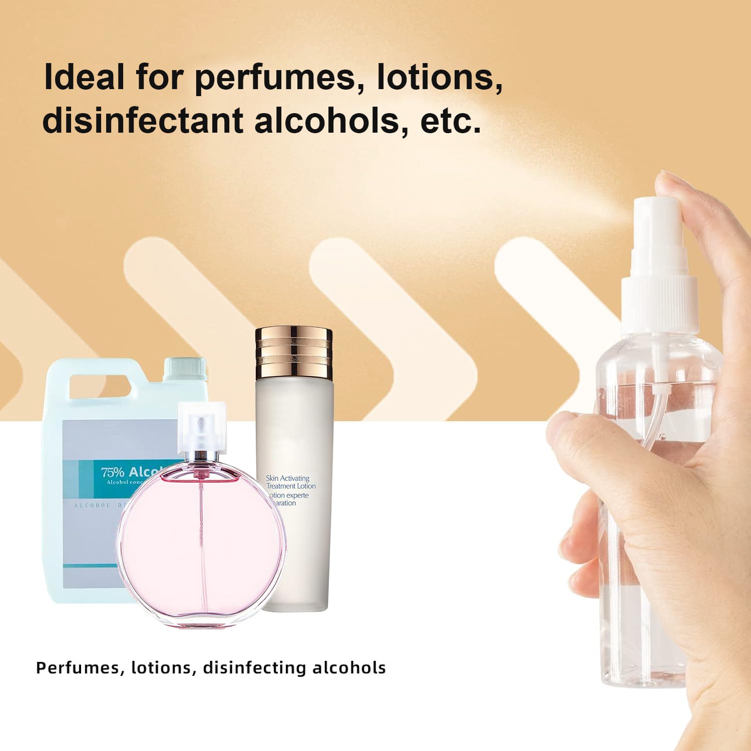 ZOENHOU 40 Flaconi Spray Trasparenti Da 30 Ml Per Viaggio – Con Imbuti Ed Etichette – Per Profumo, Acqua, Cosmetici - 3