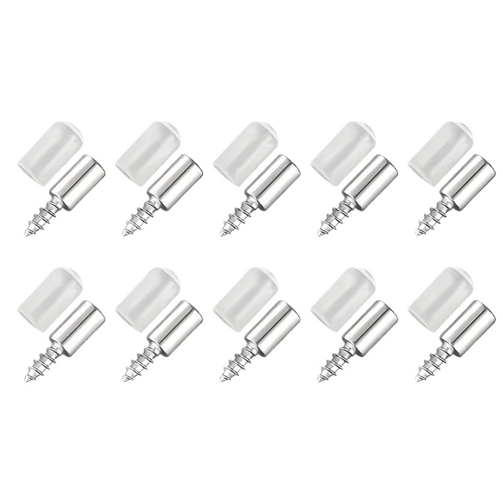 20 Pcs Self-Tapping Screws Cabinet Laminate Support Holder Screw Self Tapping Integrated Shelf for Cabinet