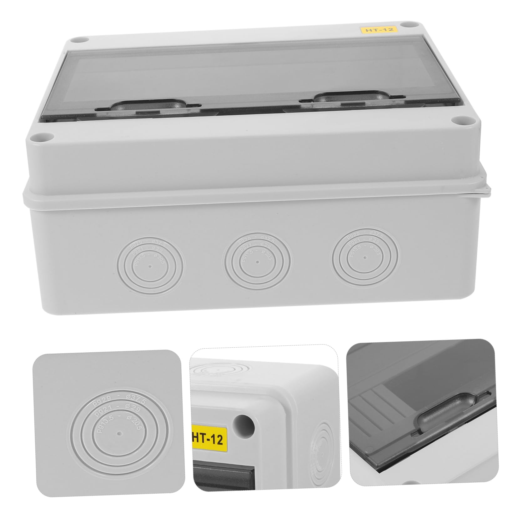Homoyoyo Boîte de Jonction Électrique Étanche Extérieure en Abs Grosse Capacité pour Circuits D'éclairage et Équipements Électriques