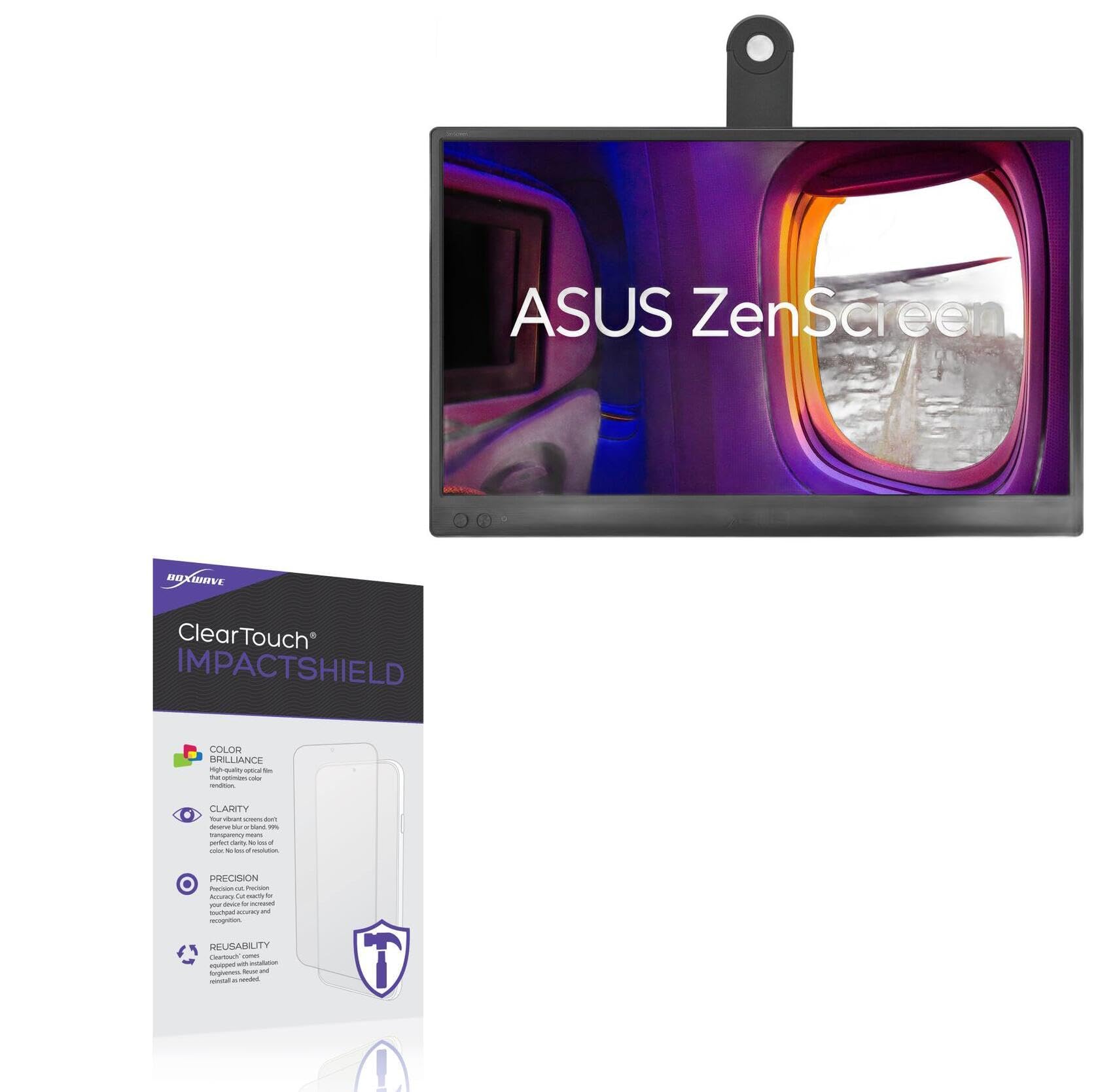 BoxWave Screen Protector Compatible With ASUS ZenScreen MB169CK 15.6