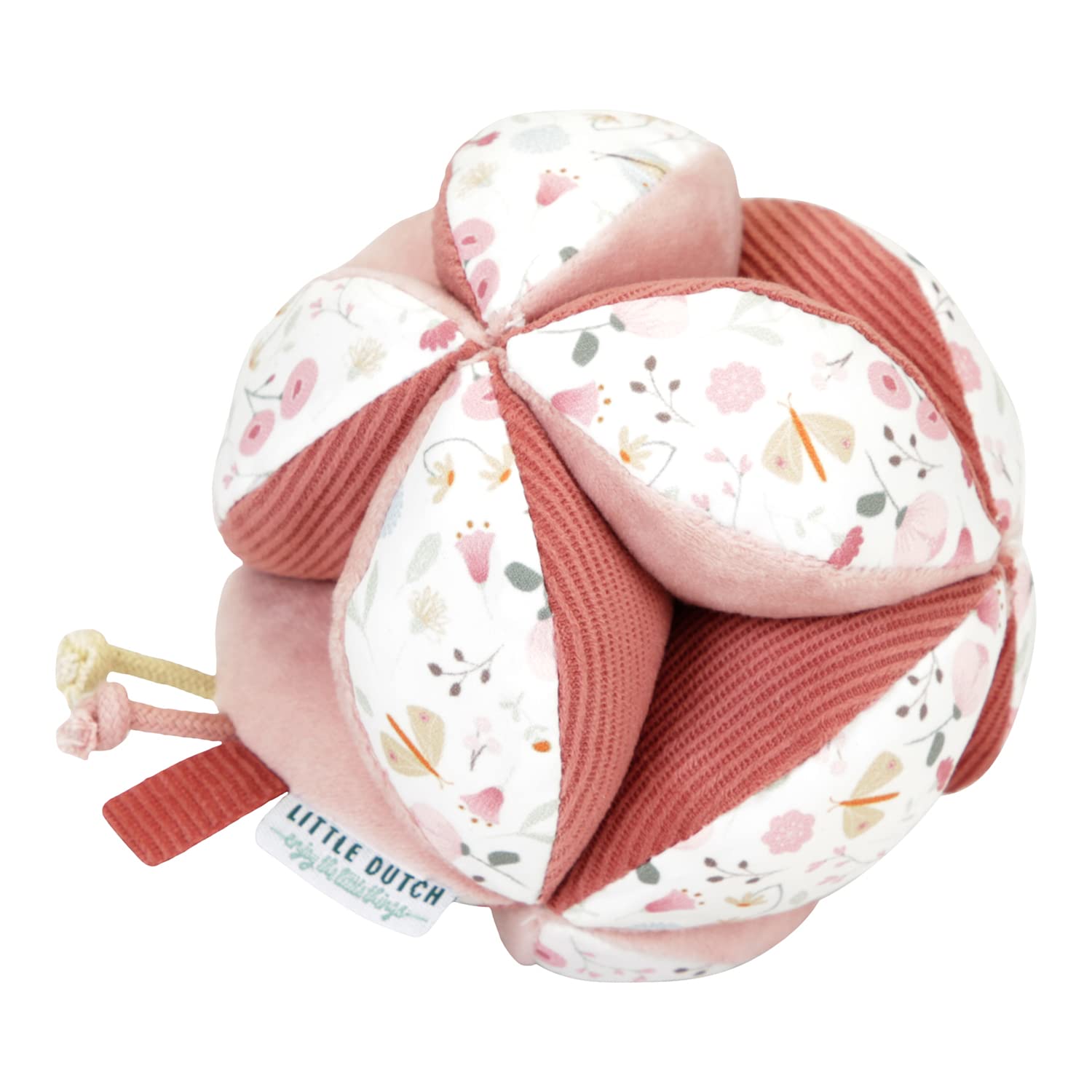 Little Dutch 8725 - Pelota de juguete de actividad, diseño de flores y mariposas