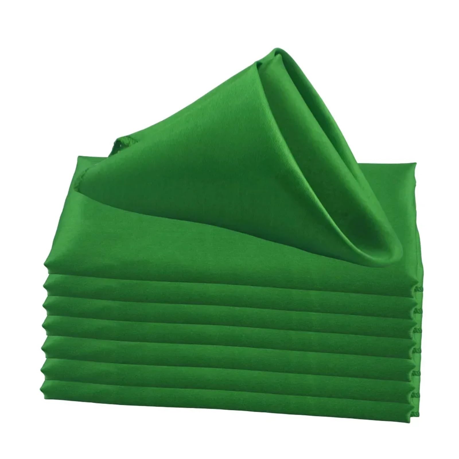 Satin Dinner Napkins 30pcs Satin Square 30cm Napkins Handkerchief Table Dinner Napkin for Wedding Party Decoration Birthday Cloth Tea Towel(Green)