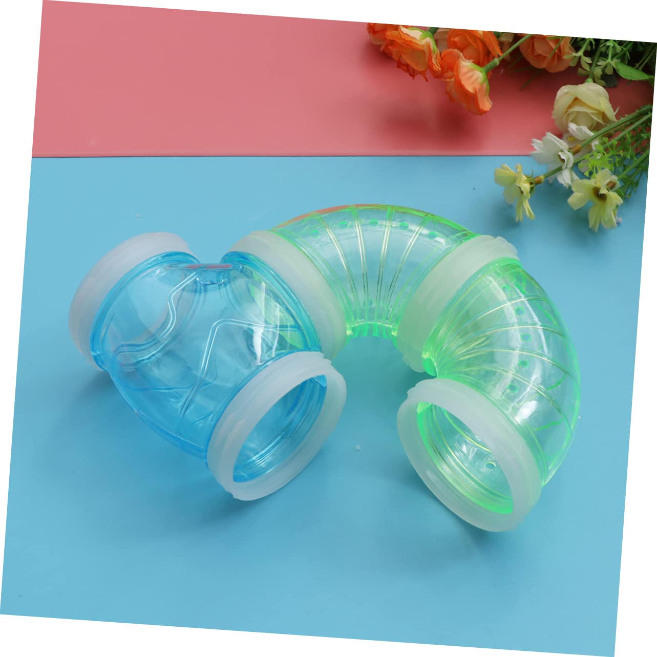 Hamsterspielzeug Außen Sportröhre 9 Stück Pp, Verbindbar für Hamster