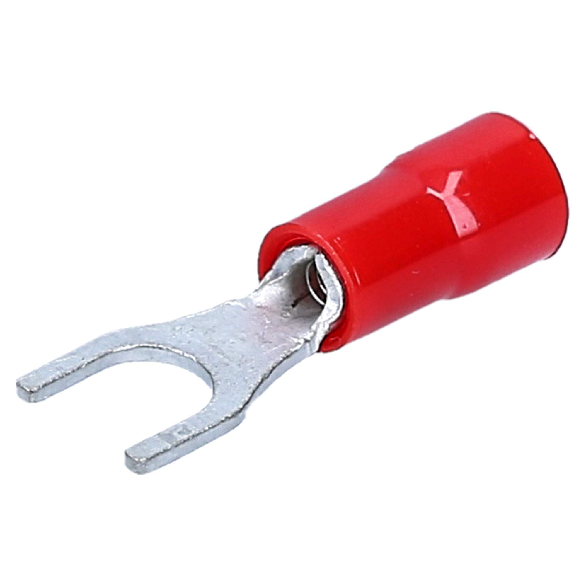Kalitec - 360 Terminales de Cable Horquilla Aislados, M4-M8, 0,25-6 mm² | Conector de crimpado de cobre para instalaciones eléctricas en coche y hogar. Terminales de presión de alta conductividad.
