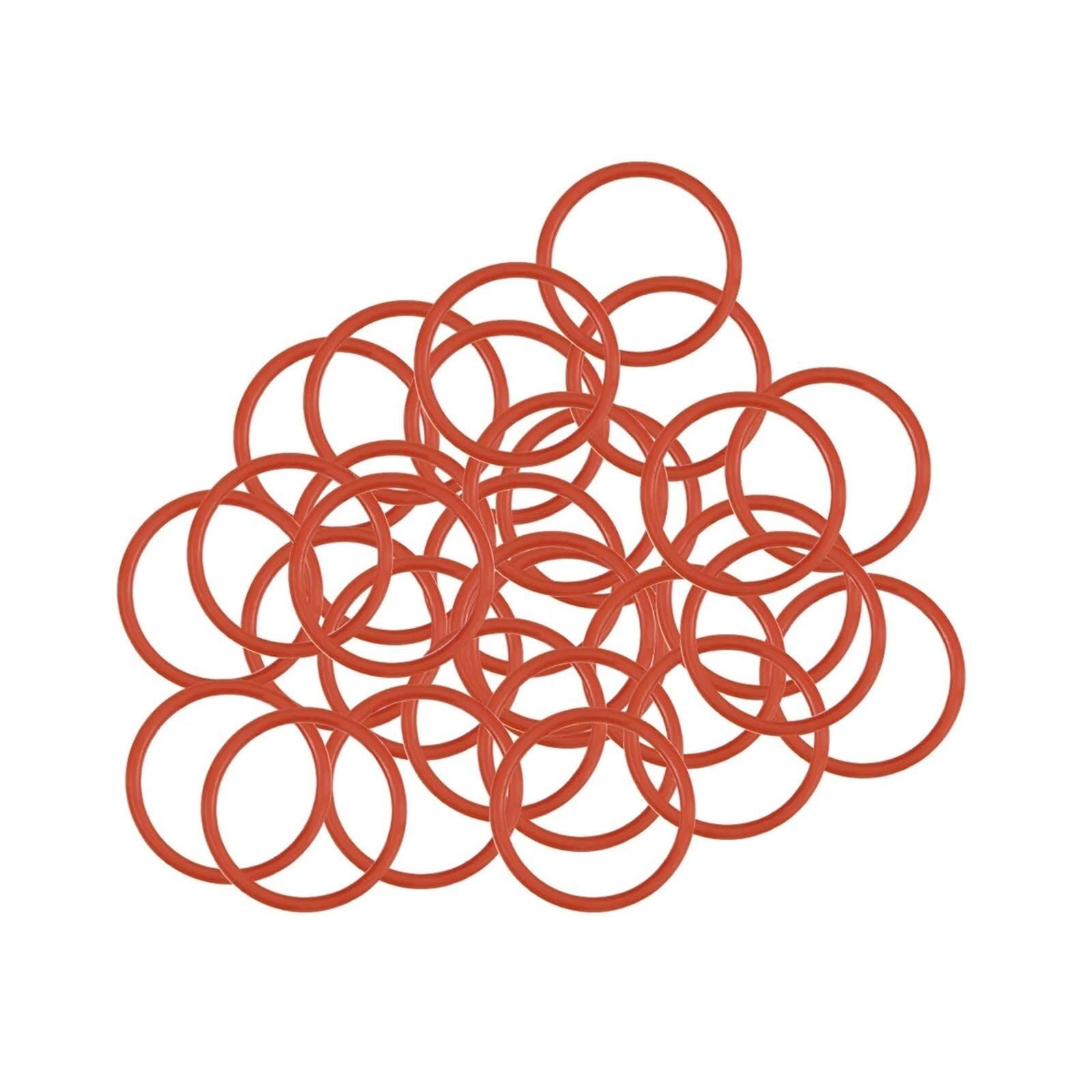 Accesorios de hardware 30 piezas de juntas tóricas de caucho de silicona Junta tórica de silicona Juntas tóricas de sellado Junta de sellado de arandela Máquina de anillo Kit de junta resistente al ac