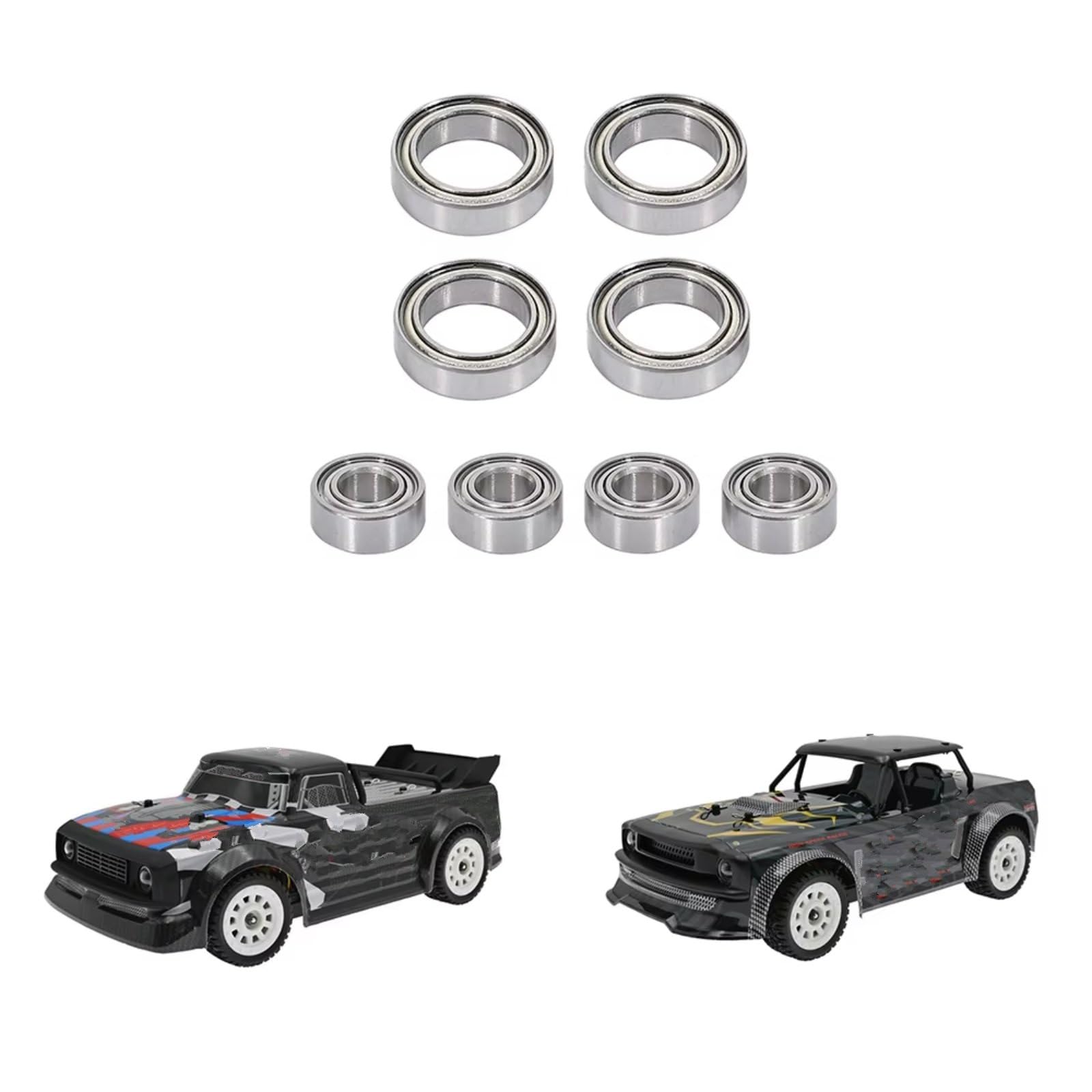 Rodamientos Auto RC para SG1603 para SG1604 para UDIRC UD1601 UD1602 UD1603 UD1604 1/16 8 Piezas Juego De Rodamientos De Bolas Repuestos Y Accesorios para Coches RC
