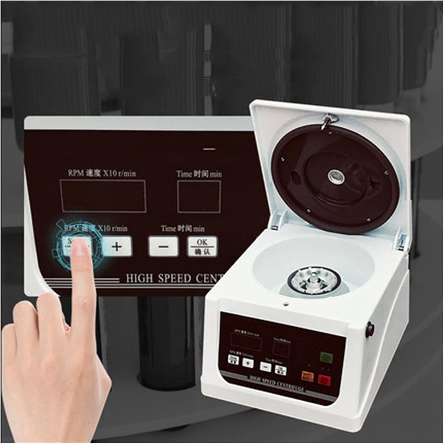 遠心分離機、 ベンチトップ遠心分離機研究所マイクロ高速遠心分離液中パーティクル迅速な分離装置(Main engine+8x5ml r