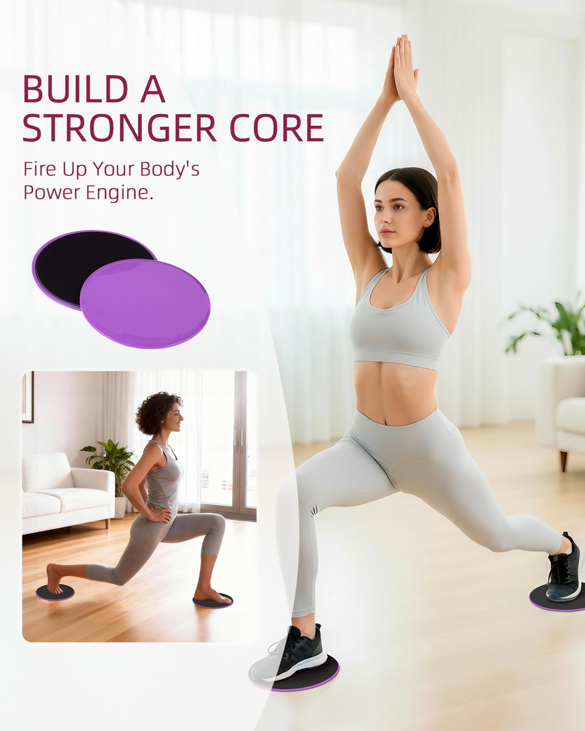 Abahub Kit Pilates Completo para Casa, Set Multi-Pieza con Aro de Pilates 35cm, Bandas de Resistencia y Accesorios – Equipo de Entrenamiento Femenino, Glúteos, Tonificación y Estabilidad