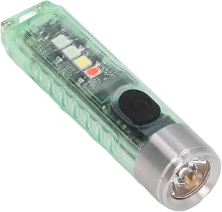 Lanterna multifuncional, 10 modos de iluminação chaveiro lanterna tipo C carregamento rápido 5LED pequena adsorção magnética portátil para acampamento (verde)